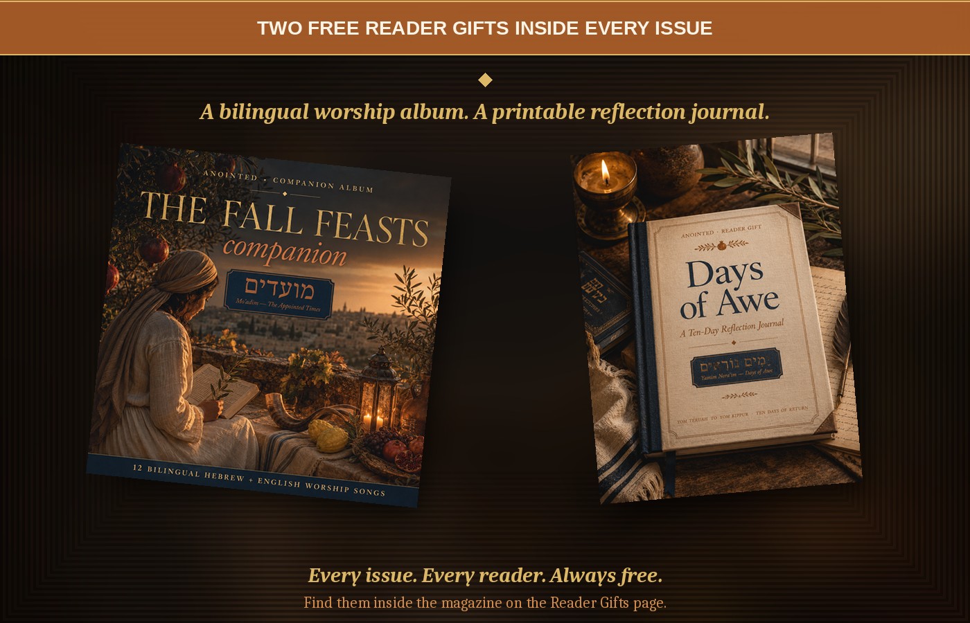 Free reader gifts that come with every issue